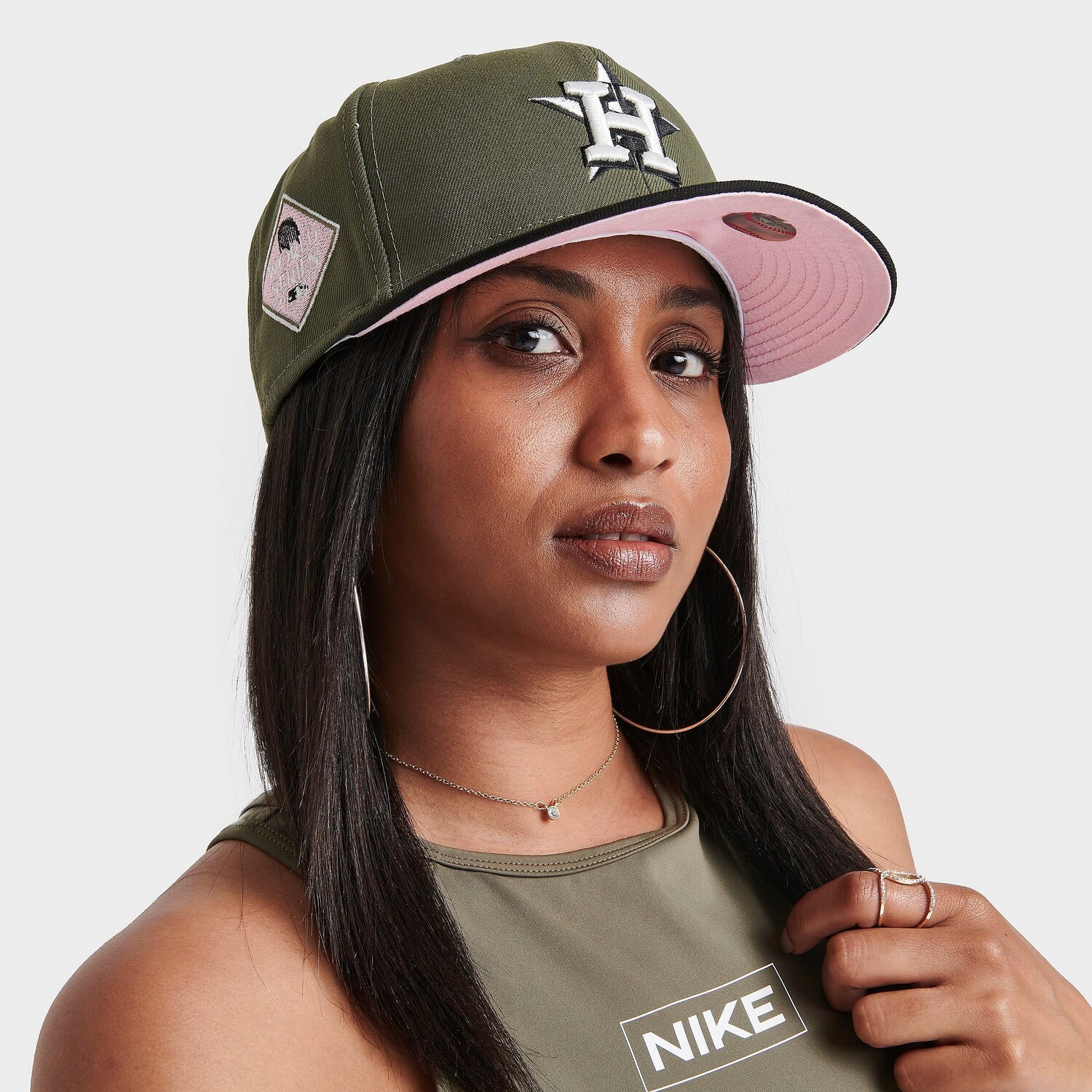 

Кепка New Era Houston Astros MLB Olive 9FIFTY Snapback, зеленый