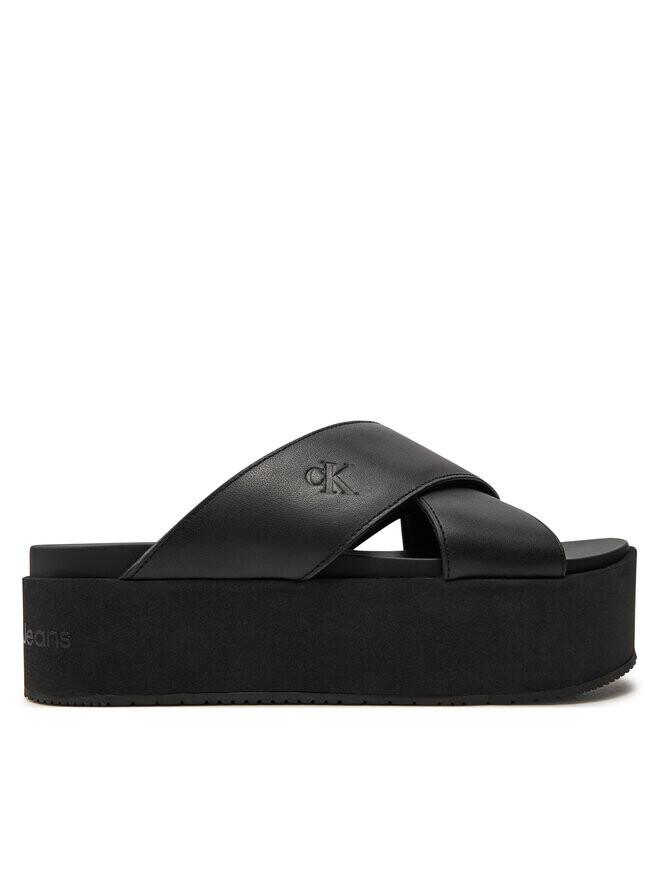 

Шлепанцы Calvin Klein Jeans Flatform Cross Mg Uc, черный
