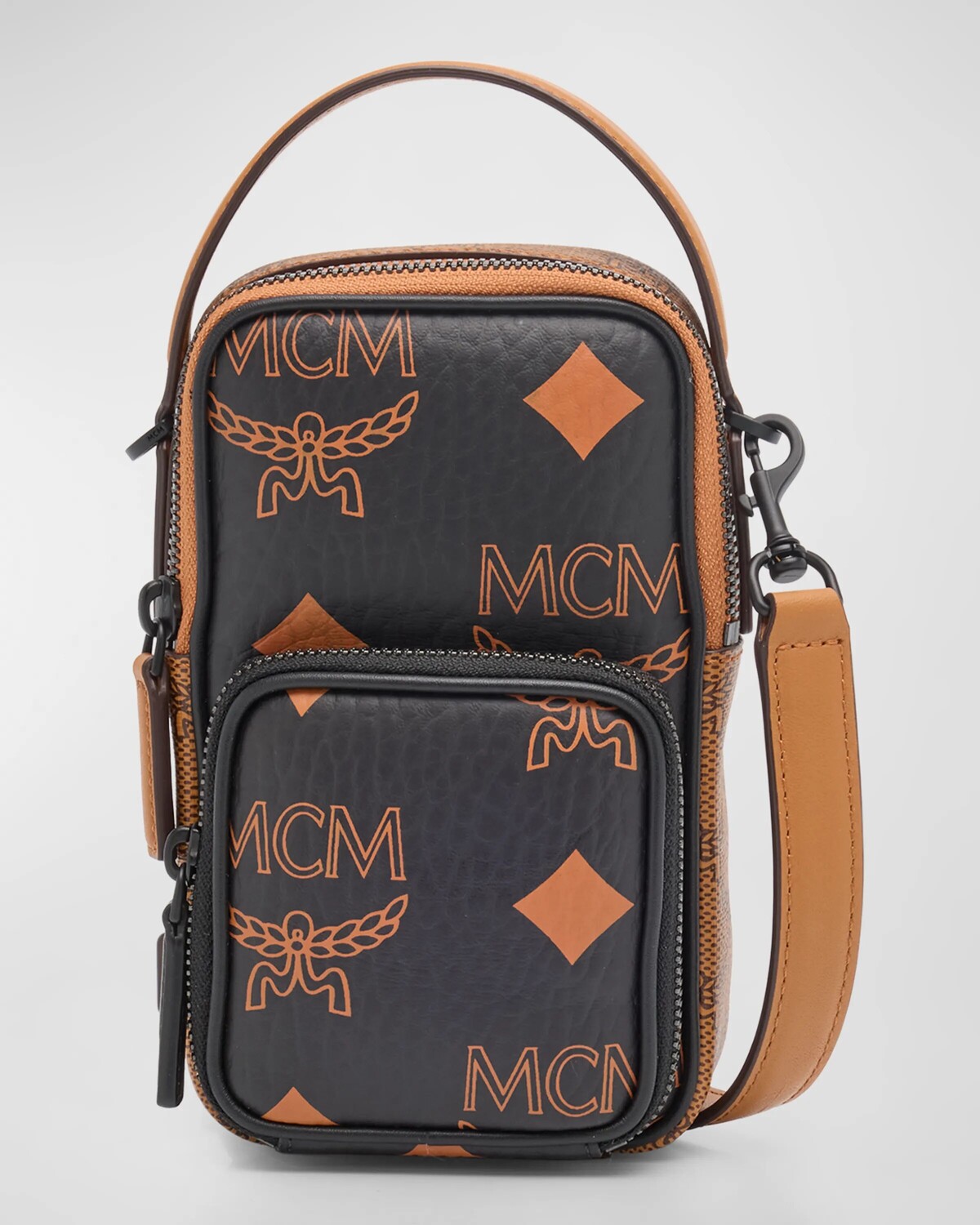 

Мужская маленькая сумка через плечо Aren Maxi Visetos MCM, цвет Black