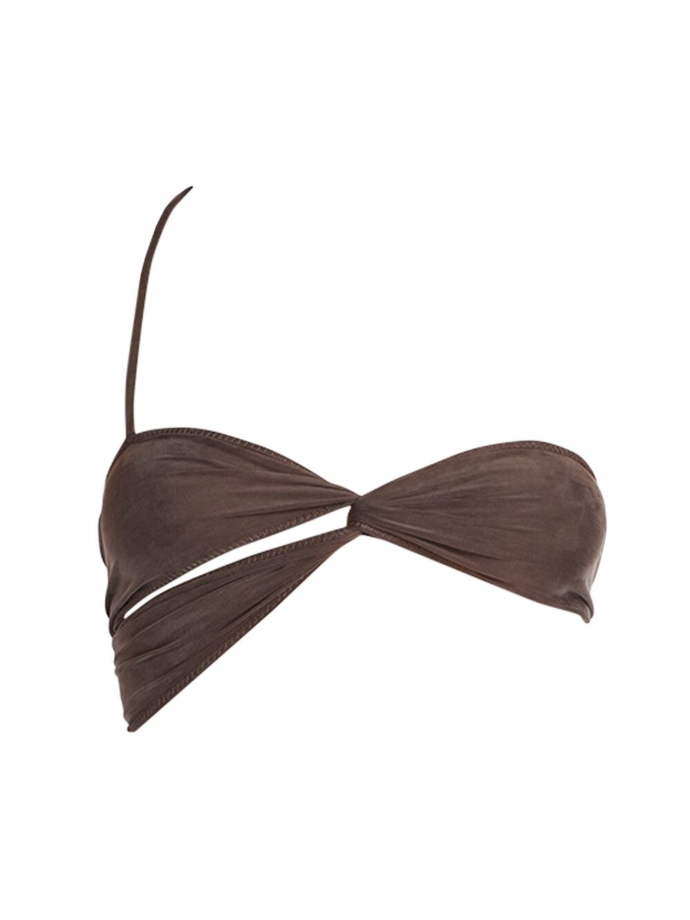 

Топ с вырезами Le Bandeau Jacquemus, коричневый