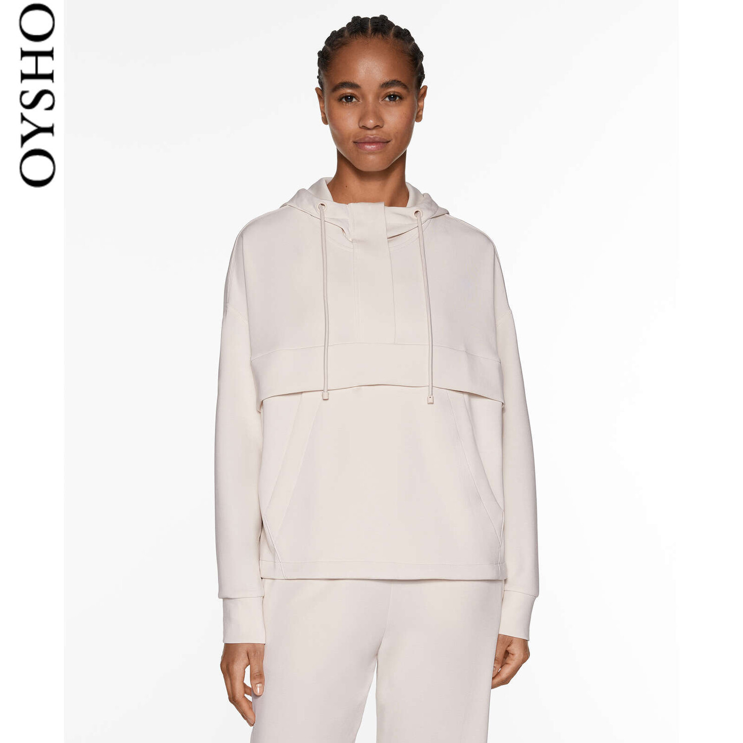 

Толстовка Oysho Modal с капюшоном, абрикосовый