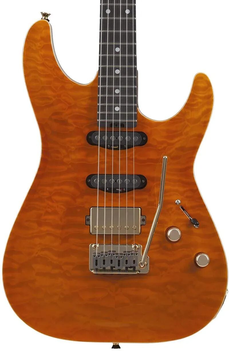 

Электрогитара Schecter California Classic SSolidbody — Trans Amber
