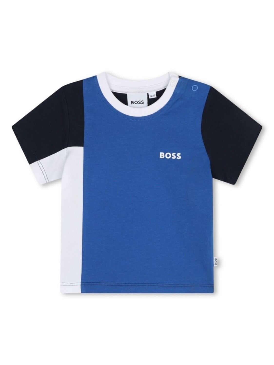 

BOSS Kidswear футболка в стиле колор-блок, синий
