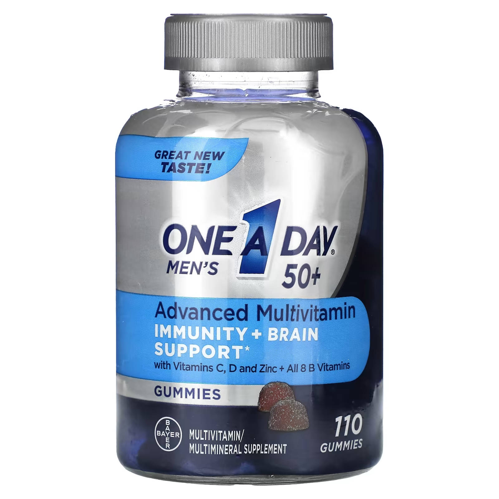 Мультивитамины One-A-Day для мужчин старше 50 лет, 110 жевательных конфет мультивитаминны one a day vitacraves для взрослых 150 жевательных конфет