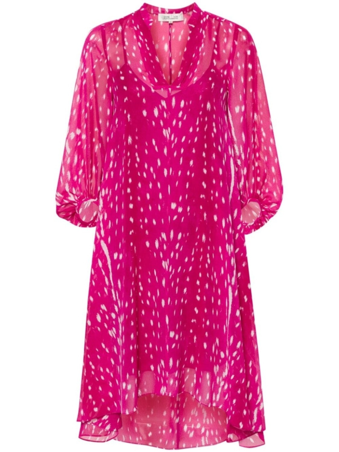 

Diane Von Furstenberg платье миди Ileana, розовый