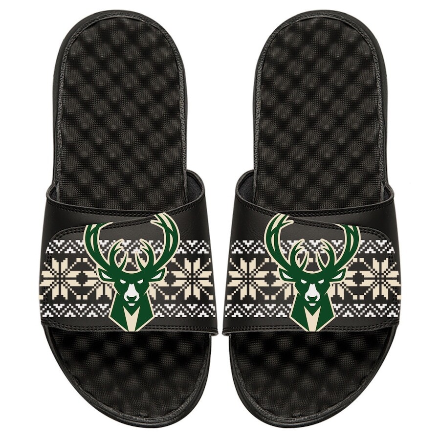 

Шлепанцы ISlide Milwaukee Bucks, черный