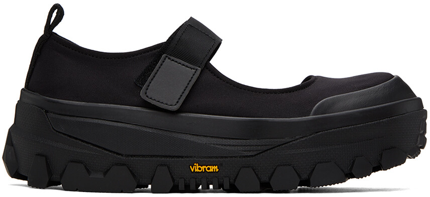

Черные лоферы AMOMENTO Vibram Mary Jane, Черный