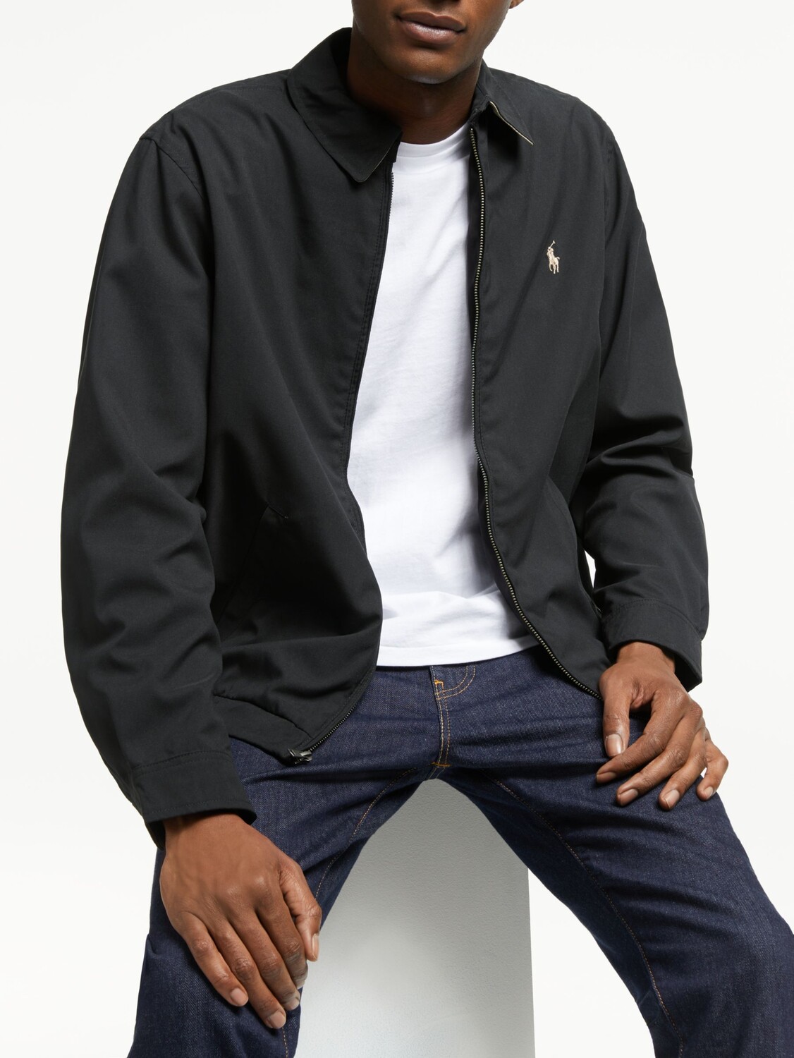 

Водоотталкивающая ветровка Polo Ralph Lauren Bi-Swing, черная, Черный