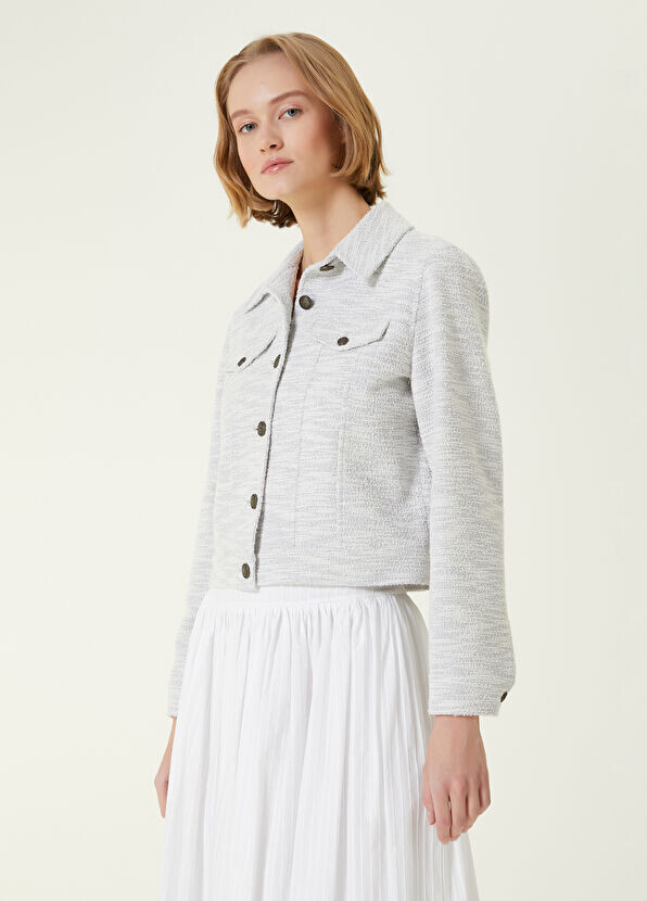 

Твидовый пиджак Beymen Collection, серый