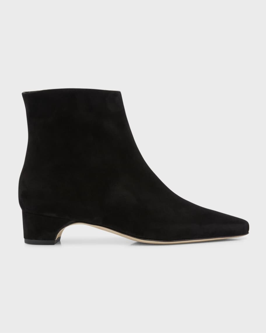 

Замшевые ботильоны на молнии Tolarc Manolo Blahnik