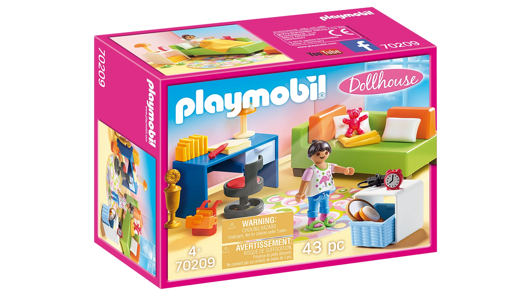 Кукольный домик комната подростка Playmobil