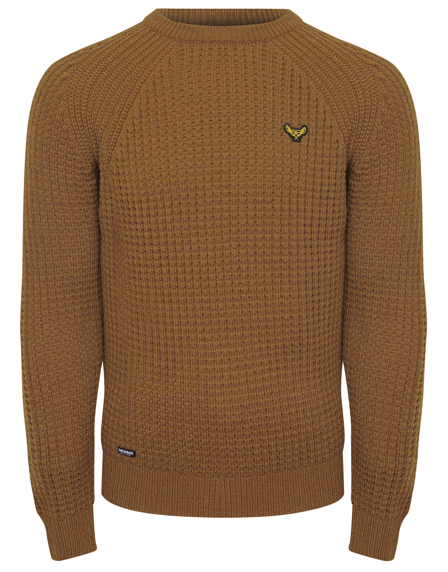 Пуловер Threadbare Strick Macsen, коричневый пуловер threadbare strick reed черный
