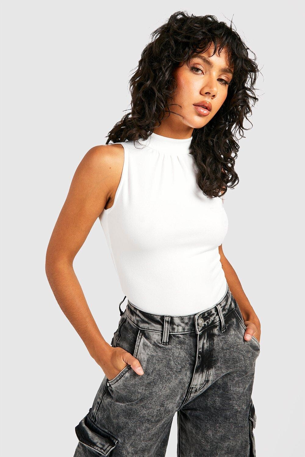 

Боди без спинки Boohoo, белый