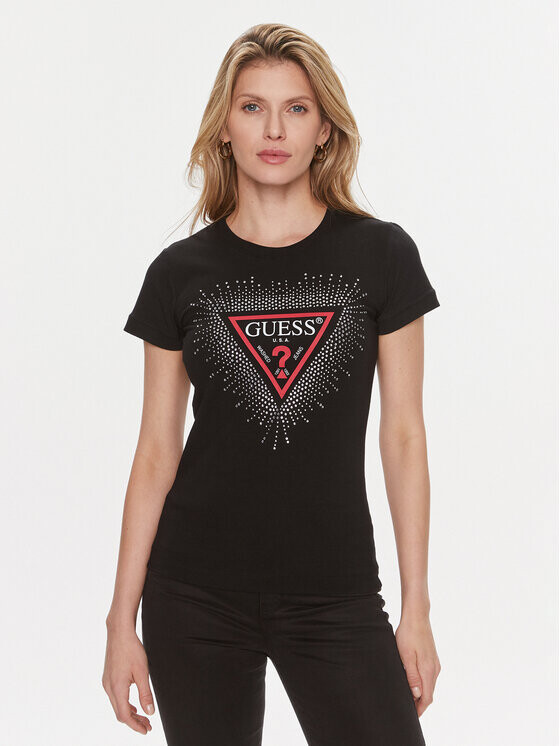 

Футболка узкого кроя Guess, черный