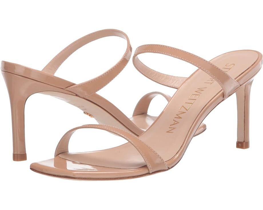 

Туфли Stuart Weitzman Aleena 75, цвет Adobe Patent