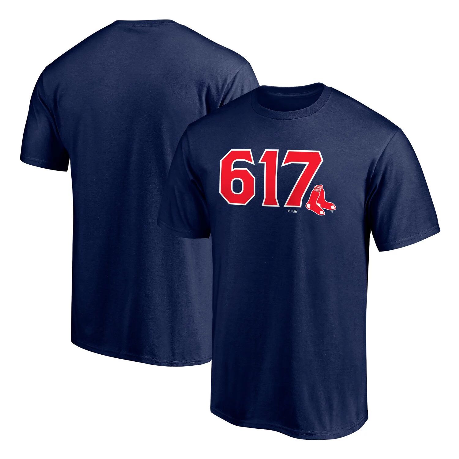 Мужская темно-синяя футболка с логотипом Boston Red Sox Hometown 617 Fanatics