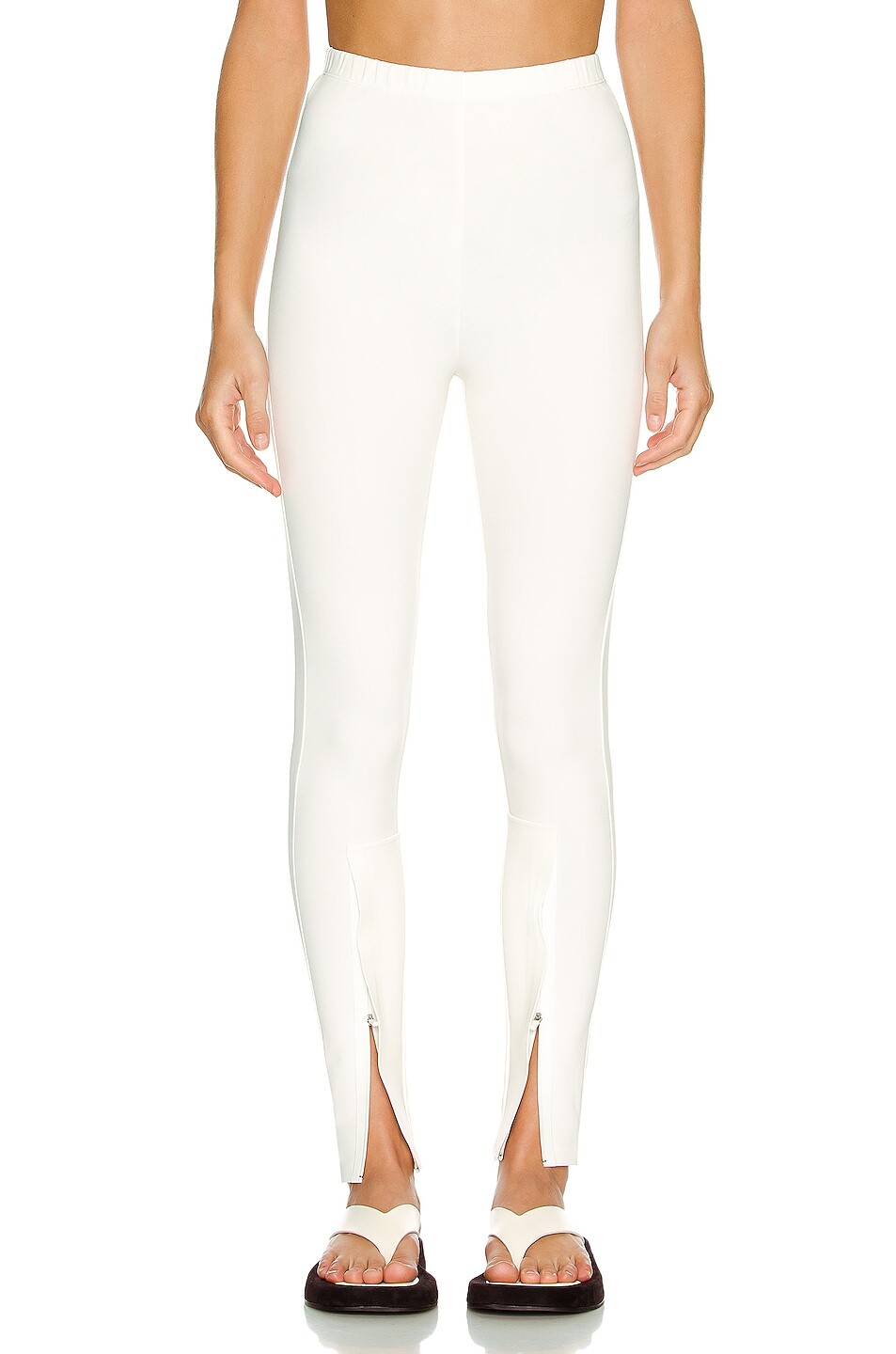 

Брюки Wardrobe.Nyc Front Zip Legging, белый