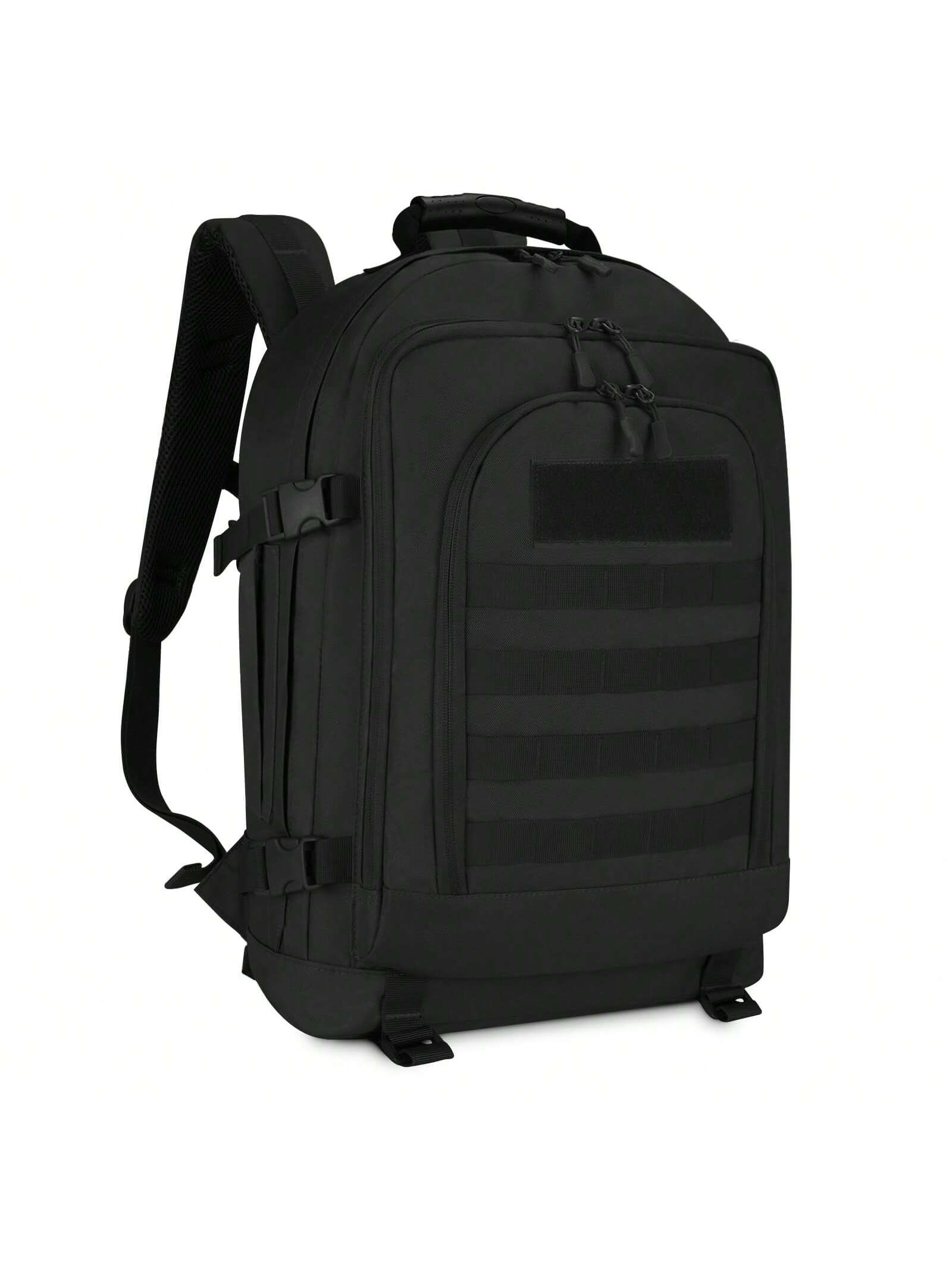 HUNTVP Тактический рюкзак MOLLE Охотничий рюкзак Gear Assault Pack 45L Расширяемый уличный рюкзак, черный