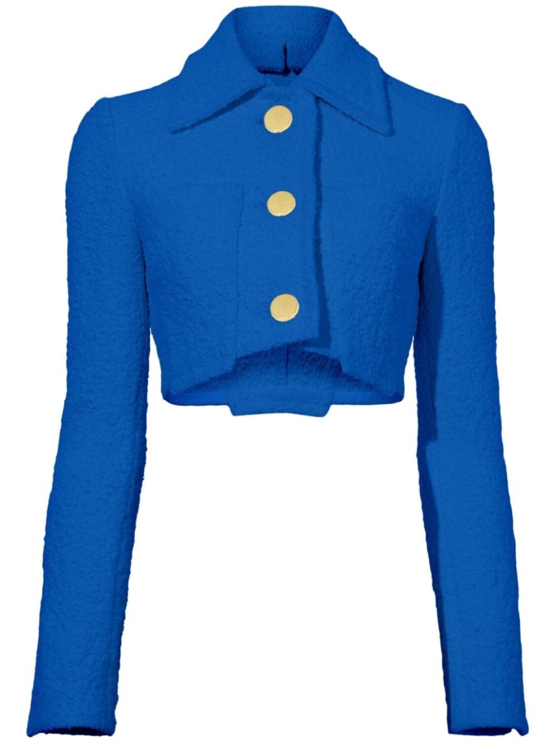 

Proenza Schouler bouclé tweed cropped jacket, белый