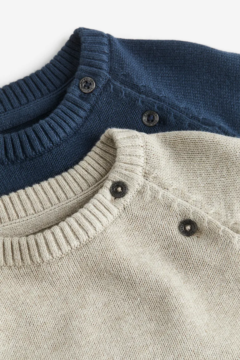 

Свитера тонкой вязки, 2 шт H&M, синий