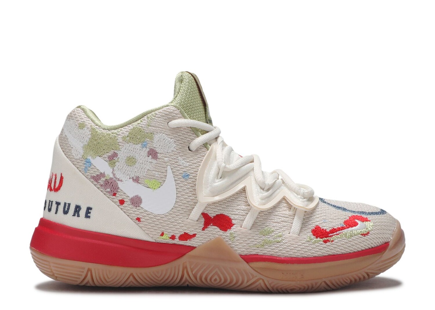 

Кроссовки Nike Bandulu X Kyrie 5 Ps 'Embroidered Splatters', кремовый