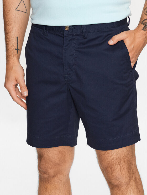 

Тканевые шорты узкого кроя Polo Ralph Lauren, синий
