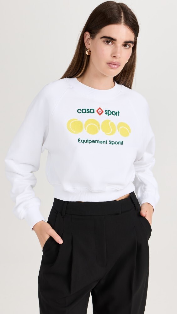 

Толстовка Casablanca Casa Sport Tennis Balls Cropped