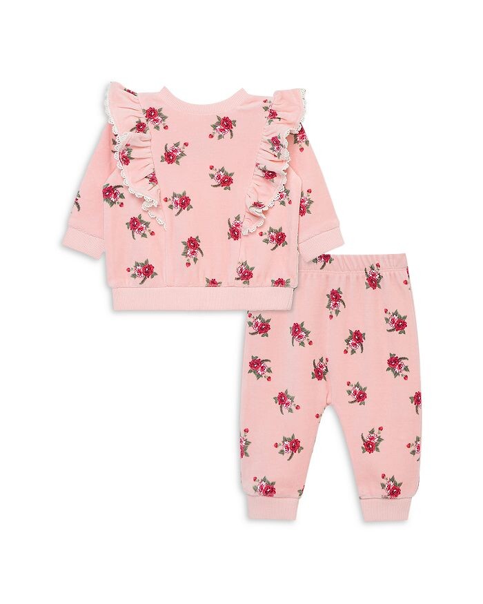 

Велюровый комплект Little Me Girls' Rose Bouquets - Baby, розовый