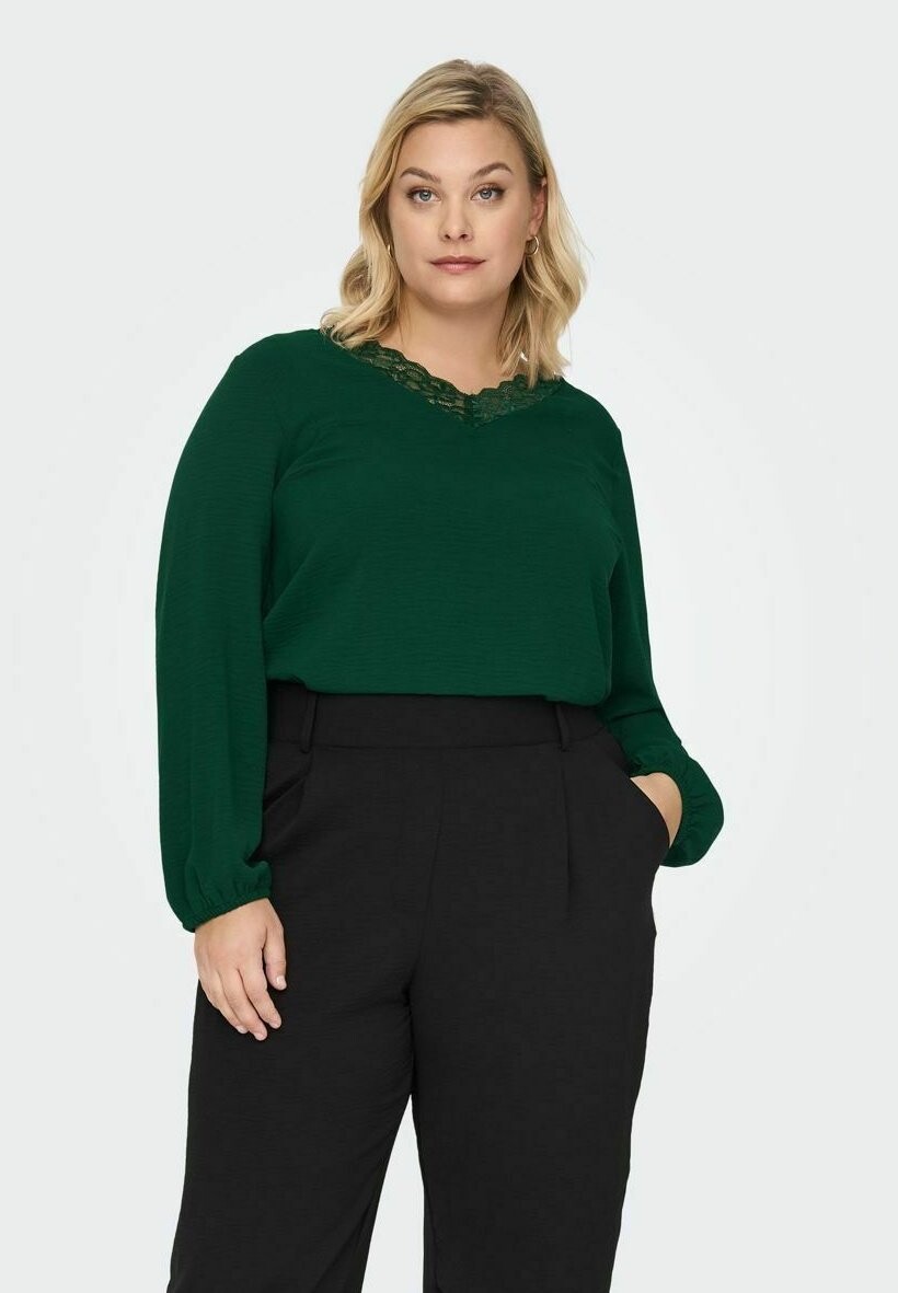 

Блузка ONLY Carmakoma MIT LANGEN ÄRMELN CURVY, цвет scarab