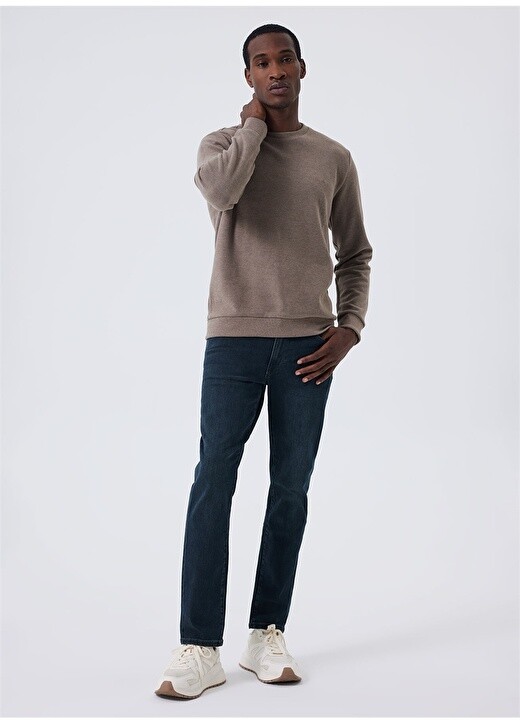

Бежевый мужской свитшот с круглым вырезом Lee Cooper