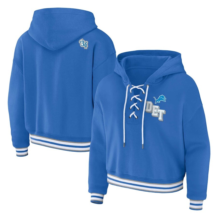 

Пуловер с капюшоном WEAR by Erin Andrews Detroit Lions, синий
