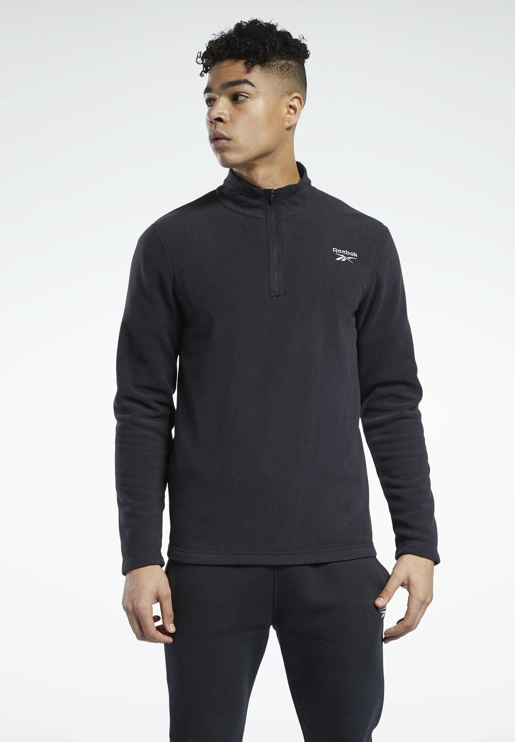 

Флисовый джемпер Reebok, черный