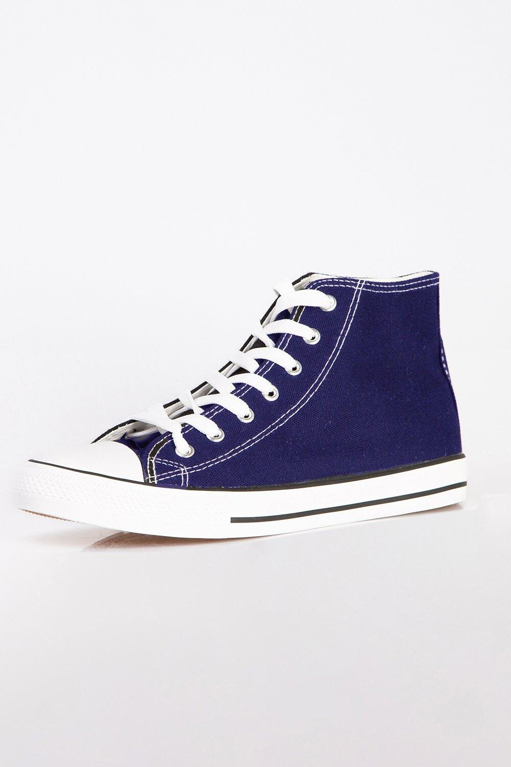 

Высокие кроссовки Classic High Top Trainers Canvas Basketball Shoes KRISP, темно-синий