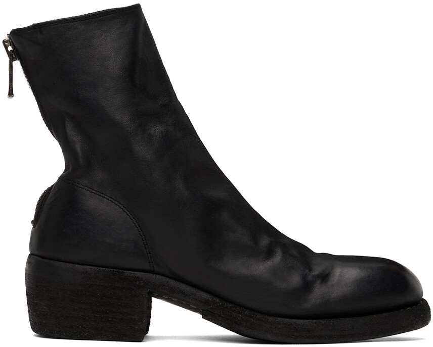 

Черные ботинки 796Z Guidi