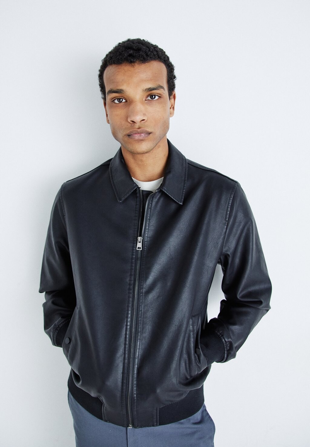 

Куртка-бомбер ONSKANE PU LEATHER JACKET Only & Sons, цвет black