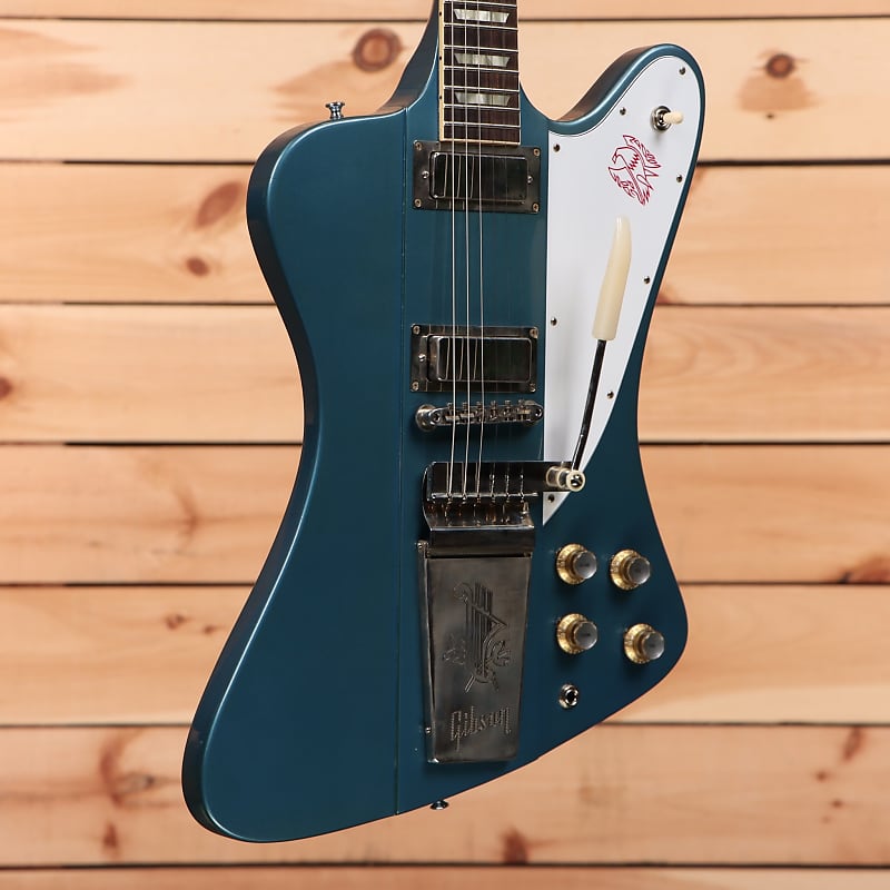 Электрогитара Gibson 1963 Firebird V with Maestro Vibrola Ultra Light Aged - Pelham Blue-302193
