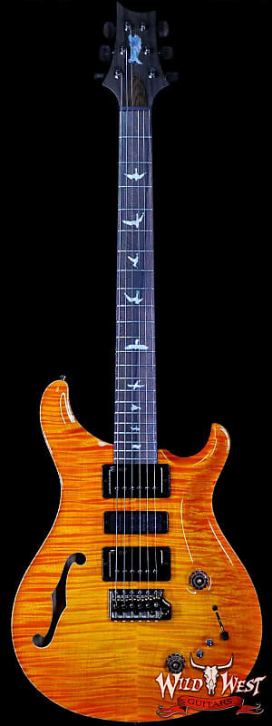 Электрогитара Paul Reed Smith PRS Private Stock Limited Edition Special Semi-Hollow Black Limba Back & Neck Ziricote Board Citrus Glow