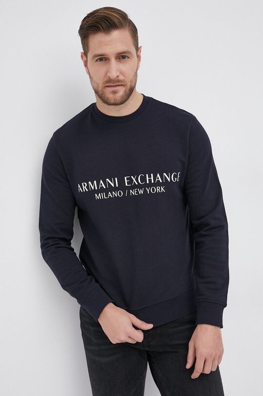 

Толстовка Хлопок 8NZM88.ZJKRZ.NOS Armani Exchange, темно-синий