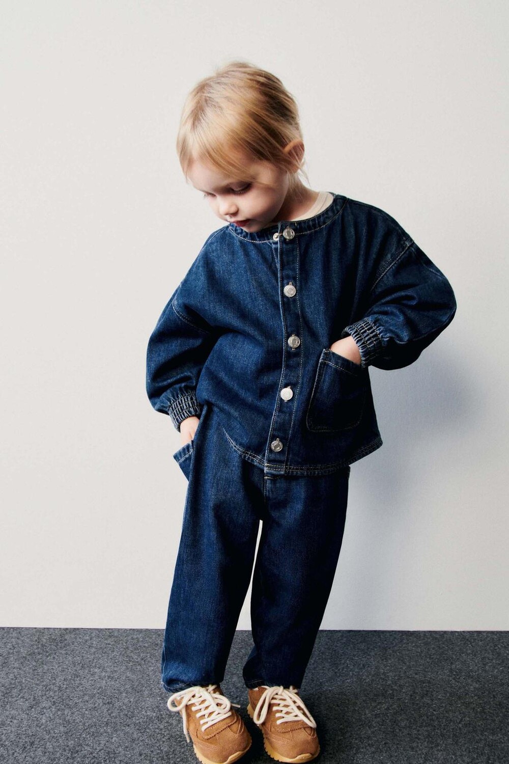 

Джинсовая куртка ZARA, синий/индиго