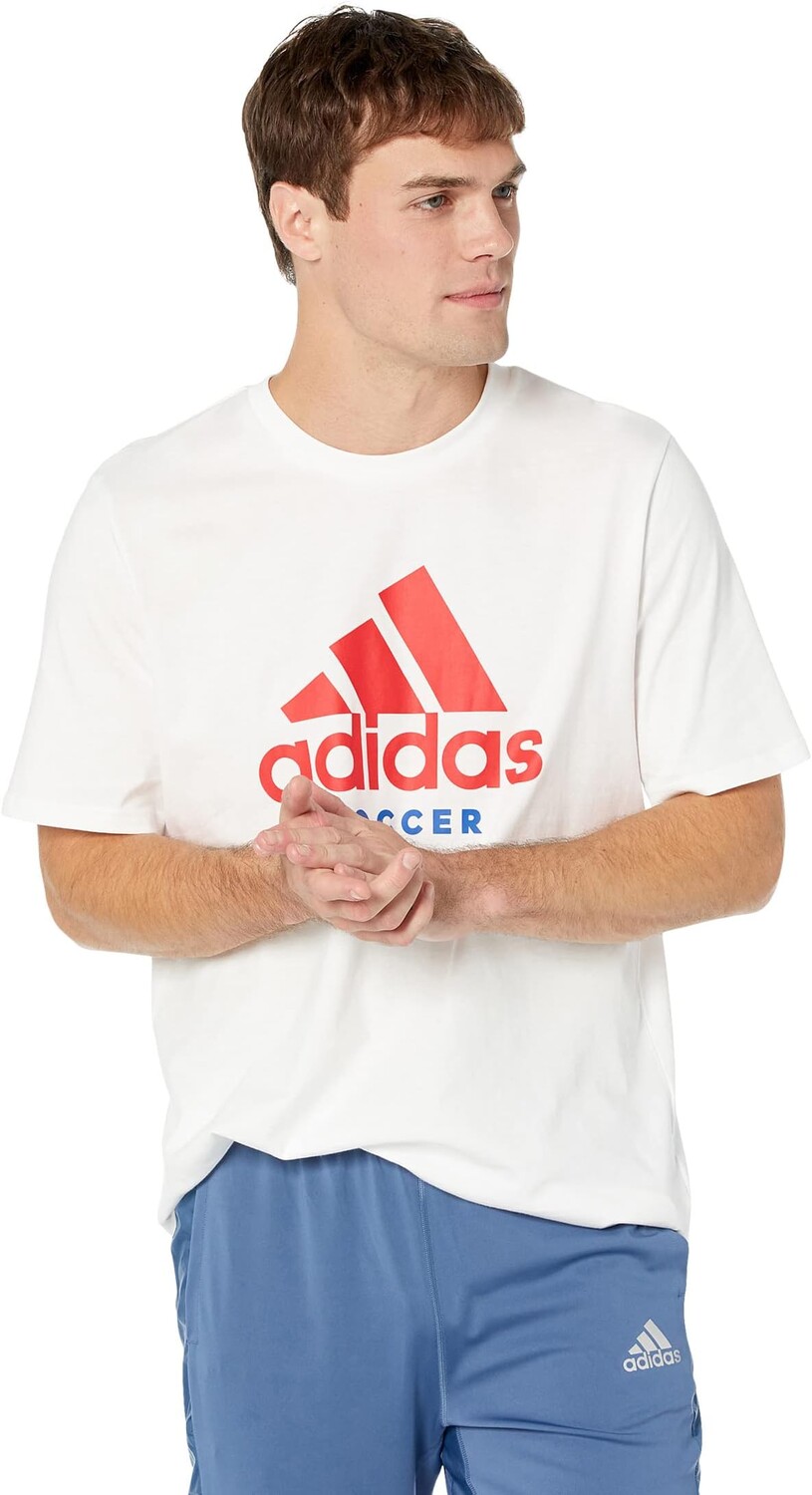 

Футболка с логотипом adidas, белый