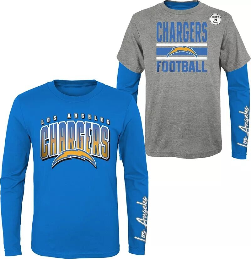 

Nfl Team Apparel Футболка 3-в-1 для мальчиков Los Angeles Chargers, любимая фанатами