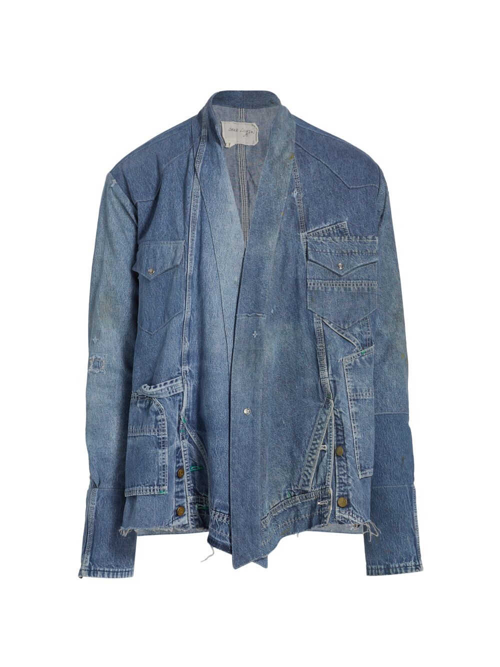 

Джинсовая куртка в стиле вестерн Greg Lauren, зеленый