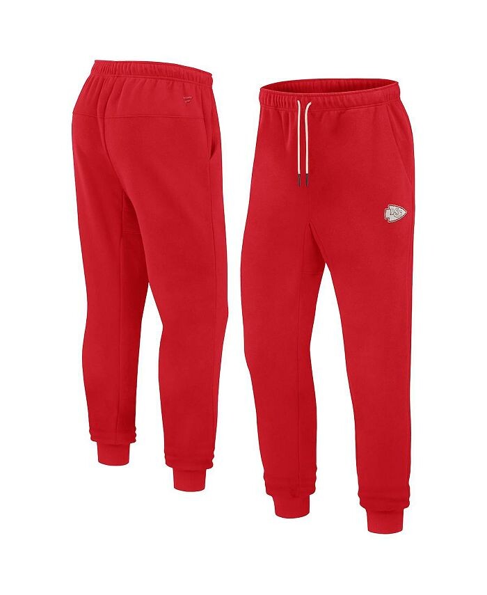 

Мужские и женские красные брюки для бега из супермягкого флиса Kansas City Chiefs Fanatics Signature, красный