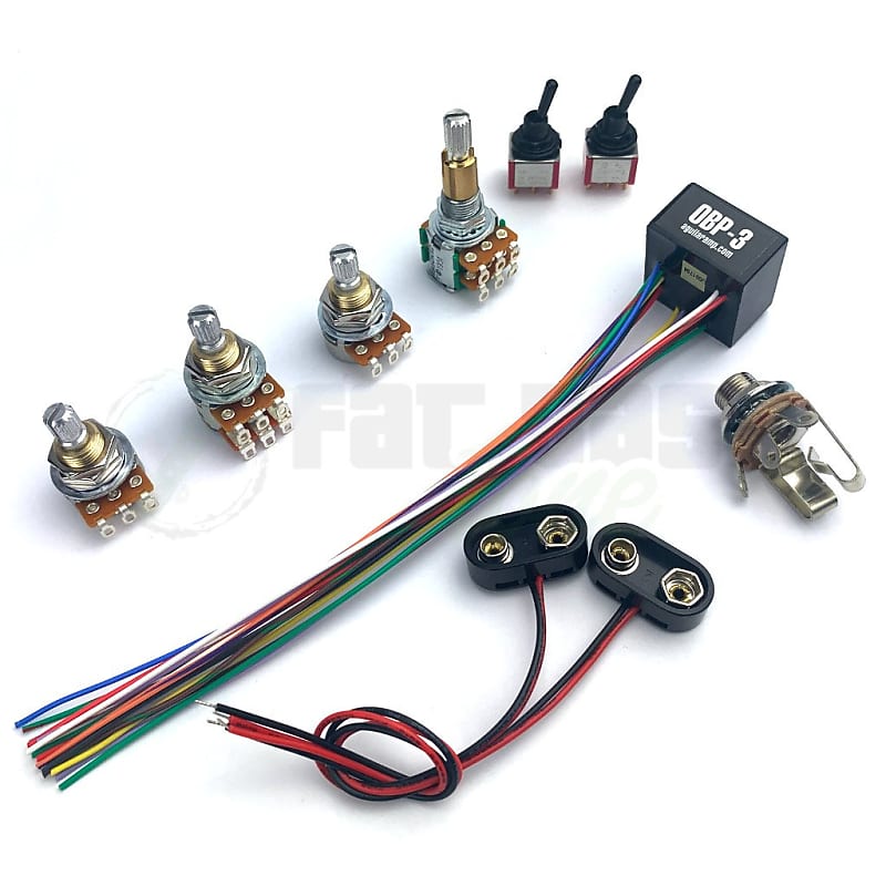 Басс гитара Aguilar OBP-3 Custom 3 Band Bass Preamp Kit for 2 Pickup - 4 Knob & 2 Switch Configuration