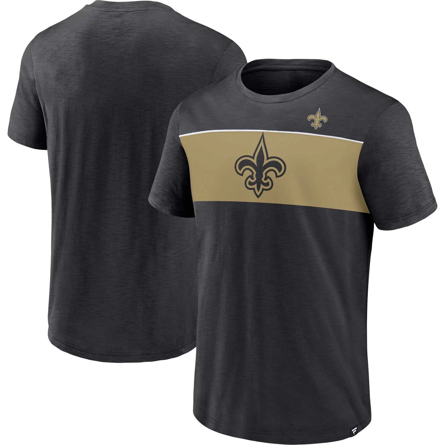 цена Мужская черная футболка с логотипом New Orleans Saints Ultra Fanatics