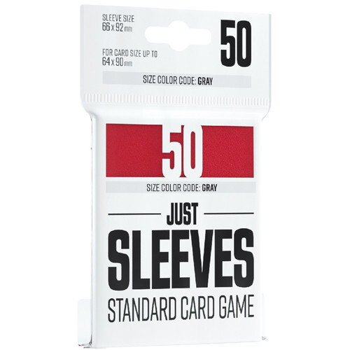 

Аксессуары Gamegenic Just Sleeves: Standard Size - Red (50)