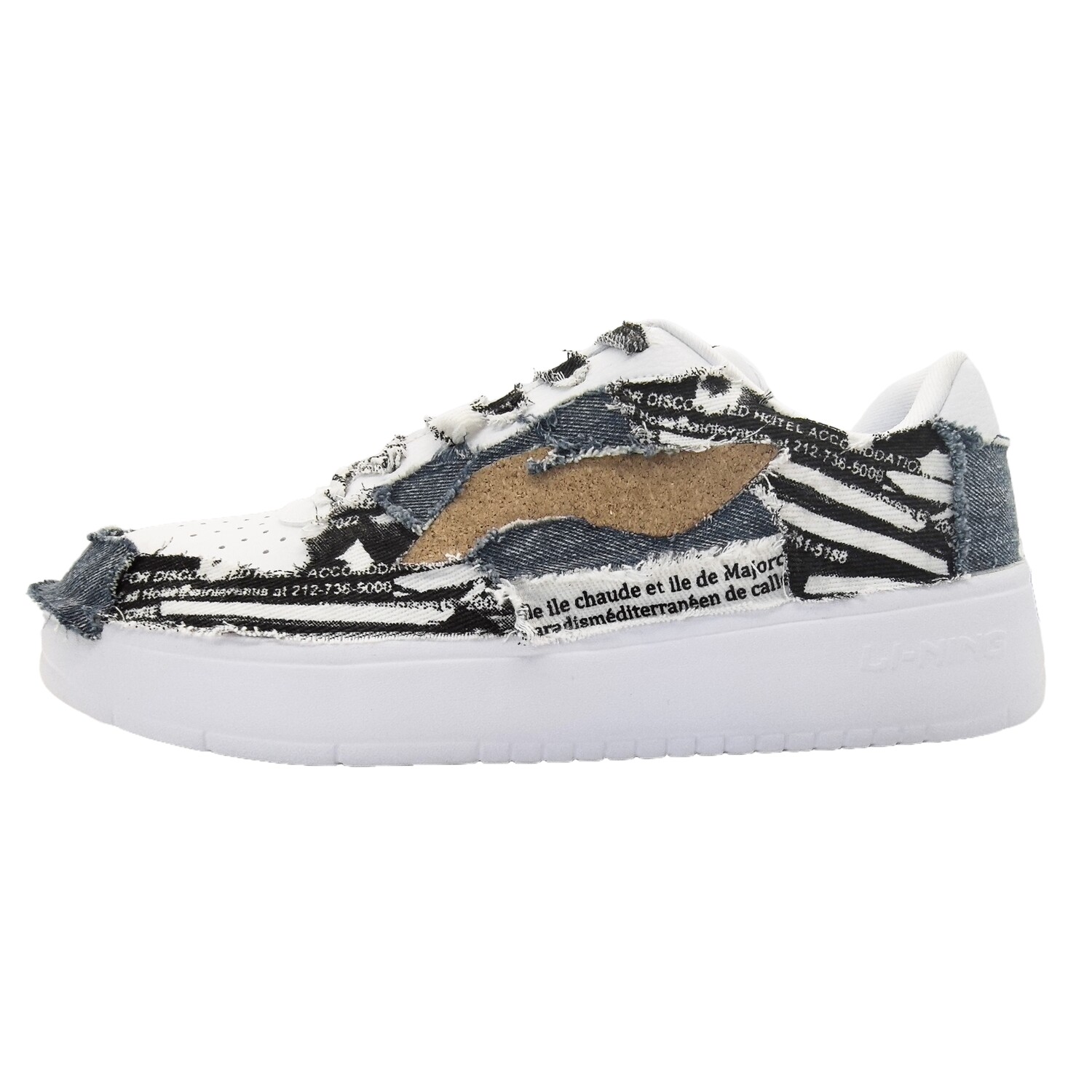 

Кроссовки LINING China Li Ning Skateboarding Shoes Men Low-top White, синий