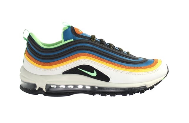 

Разноцветные синтетические мужские кроссовки на шнуровке Air max 97 cz7868 300 Nike, мультиколор