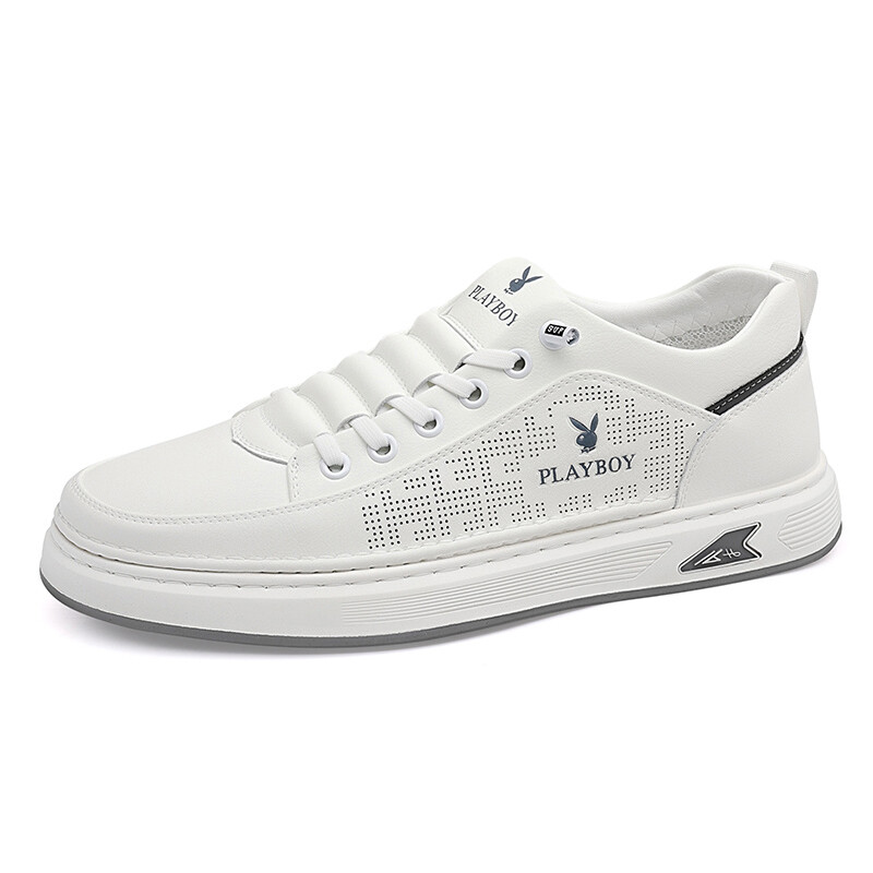 

Кеды мужские, обувь для скейтбординга низкая Playboy, цвет Off-white cutout