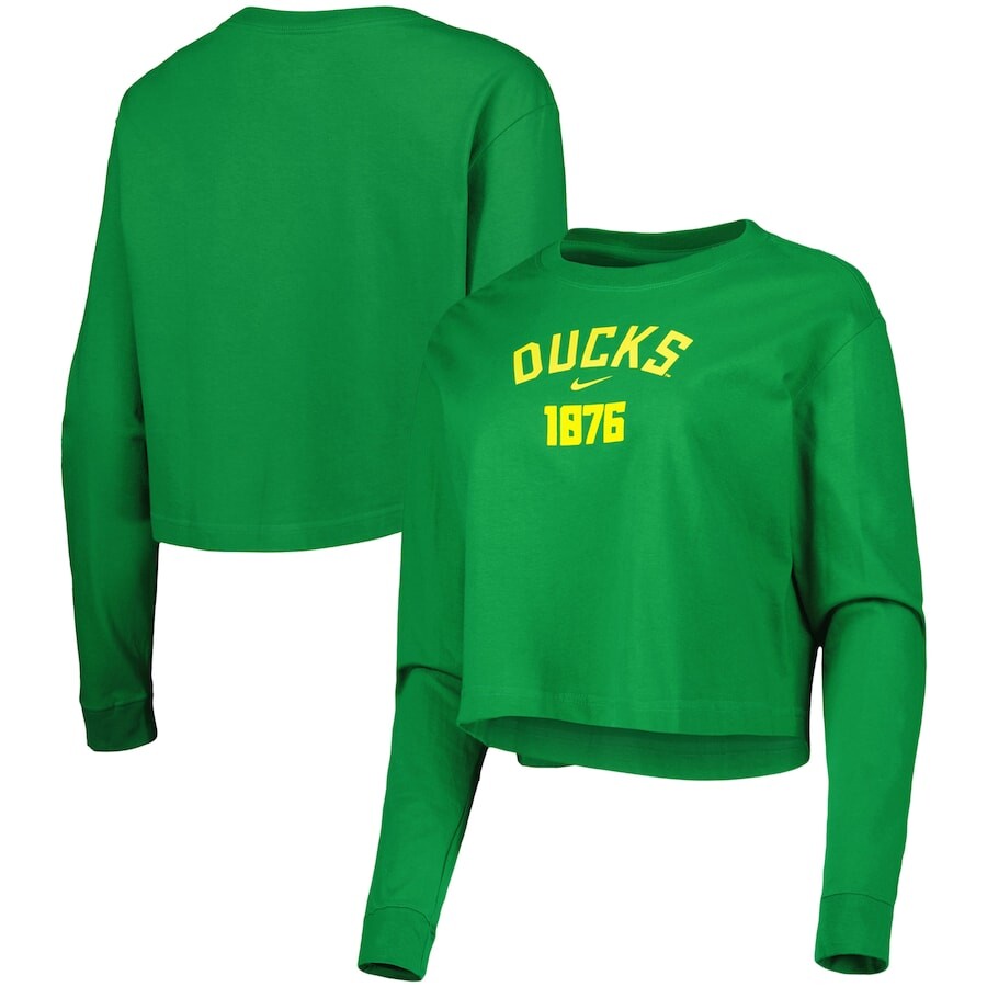 

Футболка с длинным рукавом Nike Oregon Ducks, зеленый